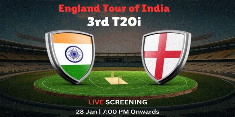 India vs England 3rd Match - T20I Series 2025