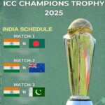 India's Complete Schedule For Champions Trophy 2025